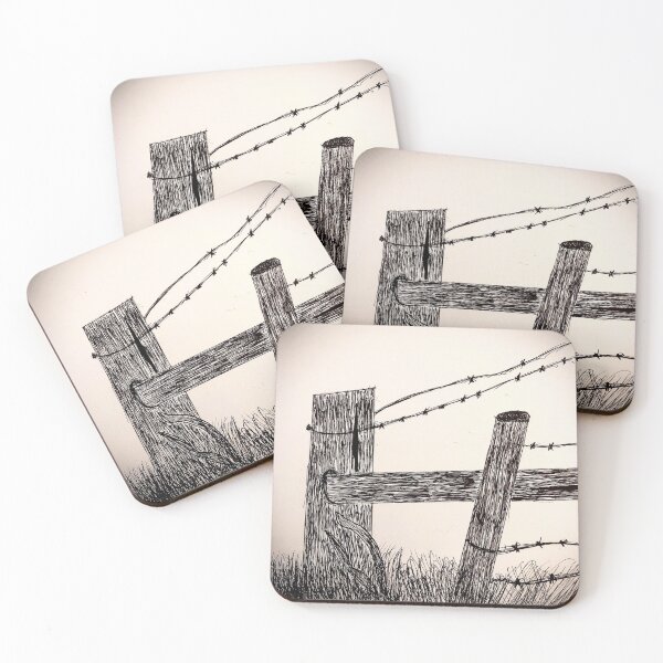Item preview, Barbed wire fence designed and sold by Alisha Sawyer.