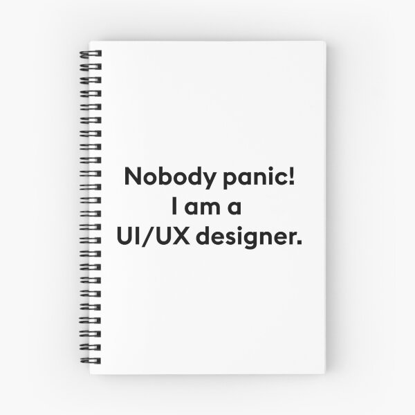 Artikelvorschau, niemand gerät in Panik Ich bin ein UIux-Designer entworfen und verkauft von PixelCookieDsgn.