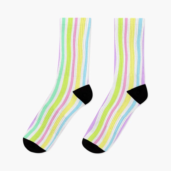 Item preview, pastel vertical stripes on white designed and sold by lexicolor.