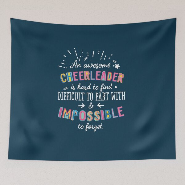 Item preview, An awesome Cheerleader Gift Idea - Impossible to Forget Quote designed and sold by betternotes.