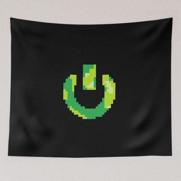 Item preview, Power On Symbol - Electronic Pixel Green designed and sold by Ryan Silberman.