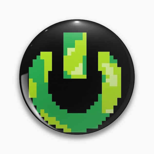 Item preview, Power On Symbol - Electronic Pixel Green designed and sold by Ryan Silberman.