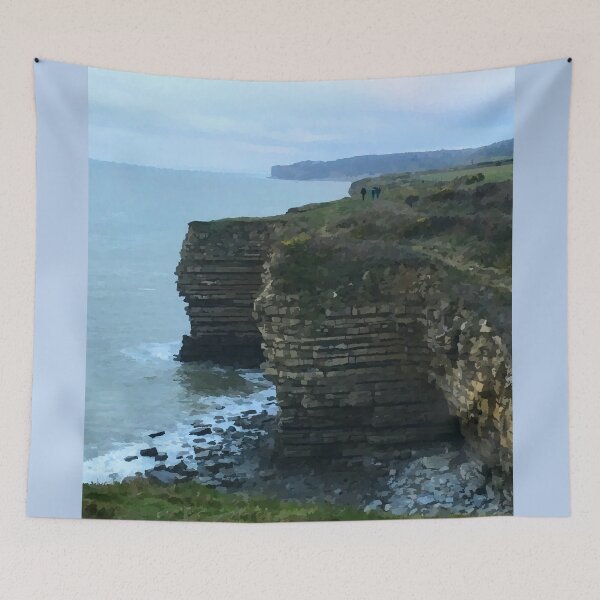 Item preview, Welsh Beach Sea View and Cliff designed and sold by DesignsofNote.