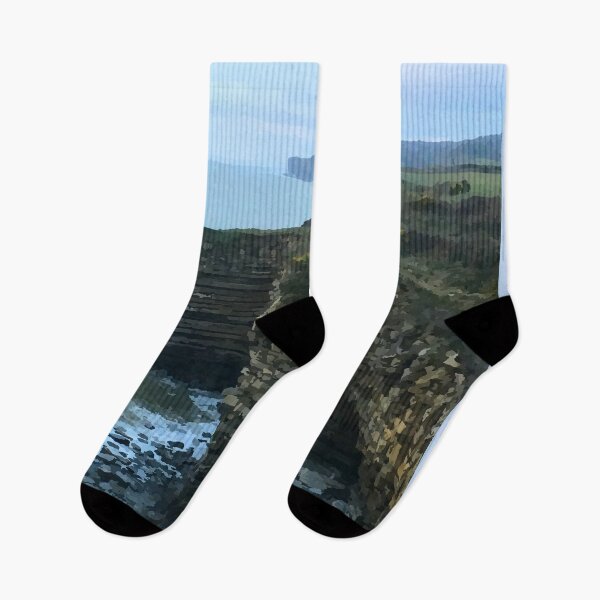 Item preview, Welsh Beach Sea View and Cliff designed and sold by DesignsofNote.