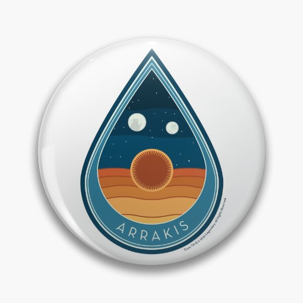 Dune Arrakis Sandworm Space Patch Pin
