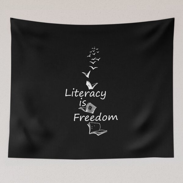 Item preview, Literacy is freedom  designed and sold by Monchid.