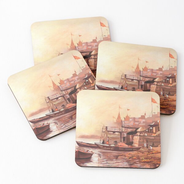 Item preview, River Ganga Ghat Digital Painting. designed and sold by ahmadbeg10.