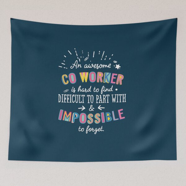 Item preview, An awesome Co-Worker Gift Idea - Impossible to Forget Quote designed and sold by betternotes.
