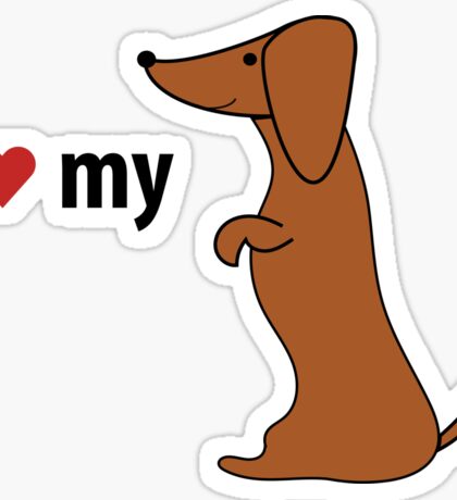 Weiner Dog: Stickers | Redbubble