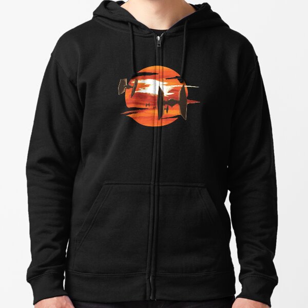 Ride of the Tie fighters Zipped Hoodie