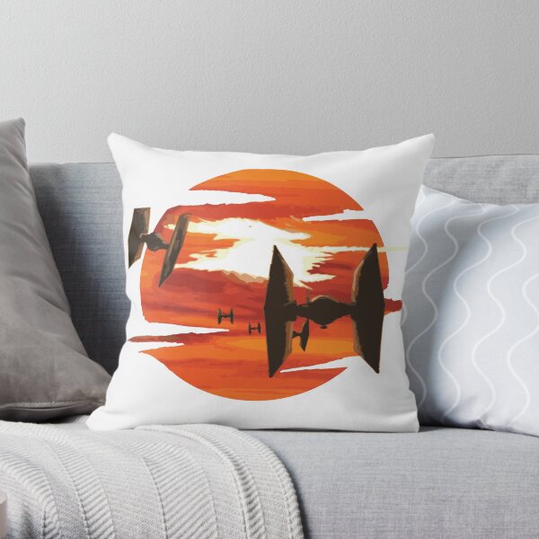 Ride of the Tie fighters Throw Pillow