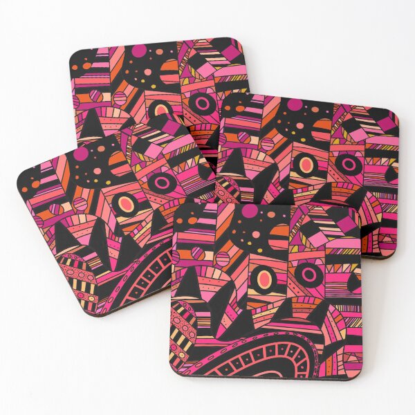 Item preview, Abstract Geometric Art Funky Colorful Design  designed and sold by PlumGood.