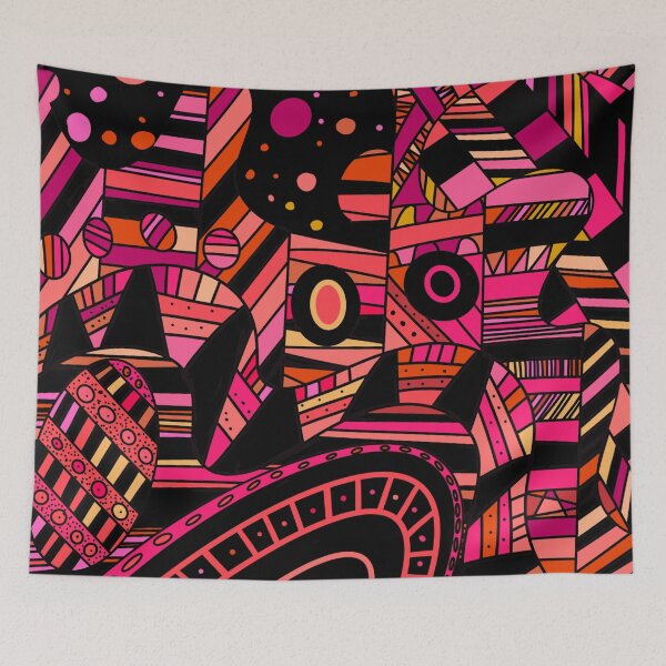 Item preview, Abstract Geometric Art Funky Colorful Design  designed and sold by PlumGood.