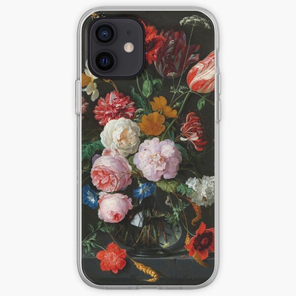 Jan Davidsz. de Heem "Still Life with Flowers in a Glass Vase" iPhone Soft Case