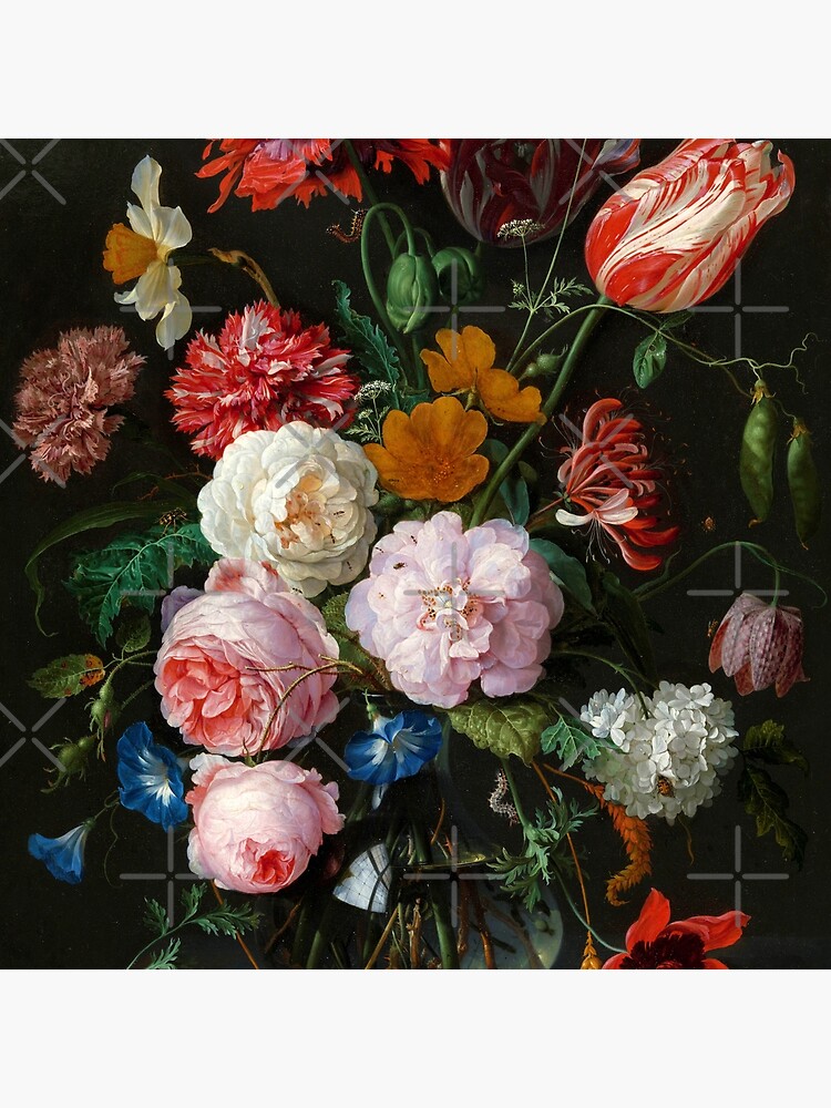 Jan Davidsz. de Heem "Still Life with Flowers in a Glass Vase" by ALD1