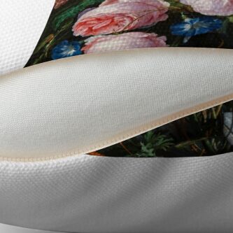Alternate view of Jan Davidsz. de Heem "Still Life with Flowers in a Glass Vase" Throw Pillow
