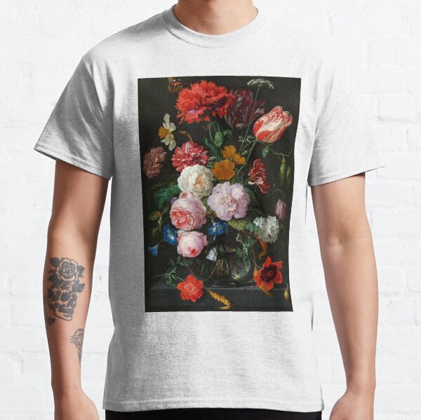 Jan Davidsz. de Heem "Still Life with Flowers in a Glass Vase" Classic T-Shirt