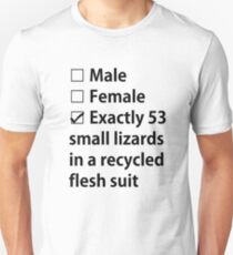 No Gender, Only Lizards Unisex T-Shirt