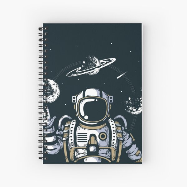 Spaceman on the Space Spiral Notebook