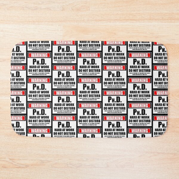 Item preview, Warning Ph.D. Hard At Work Do Not Disturb designed and sold by cmmei.
