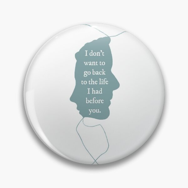 Item preview, I Don't Want To Go Back To The Life I Had Before You - Ammonite Silhouette in Teal designed and sold by magicae.