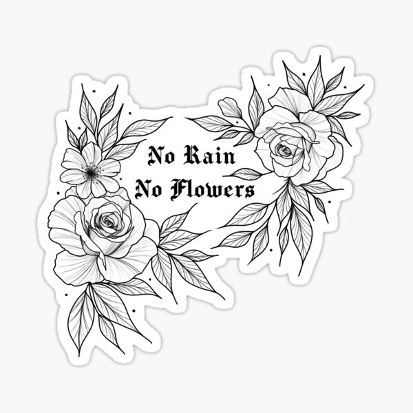 no rain no flowers spine tattooTikTok Search