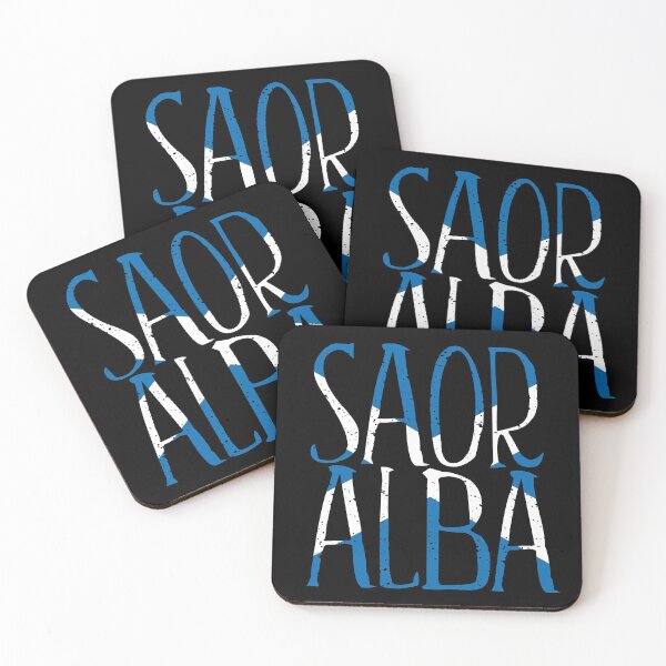 Item preview, SAOR ALBA, Scottish Independence Saltire Flag Text Slogan designed and sold by MacPean.