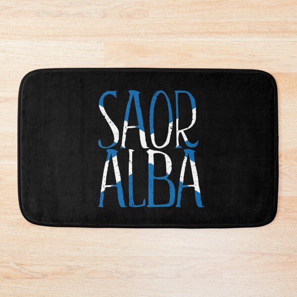 Item preview, SAOR ALBA, Scottish Independence Saltire Flag Text Slogan designed and sold by MacPean.