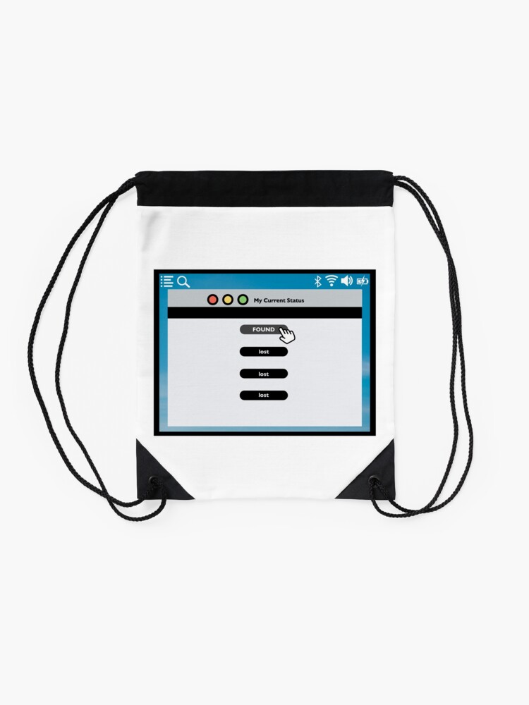 Alternate view of lost/ FOUND Vintage Drawstring Bag