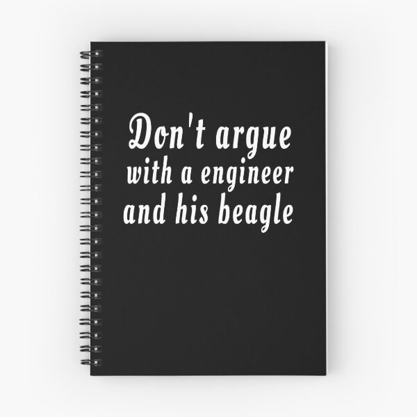 Item preview, Don't argue with a engineer and his beagle black designed and sold by clewzo.