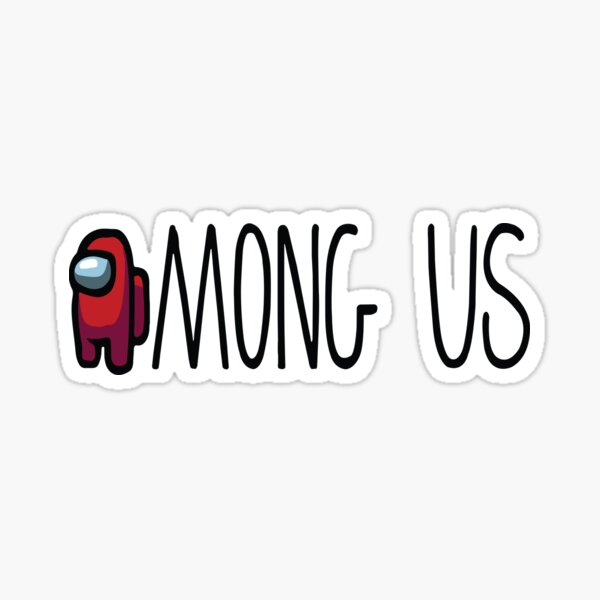 AMONG US red crewmate sticker one of among us characters Sticker
