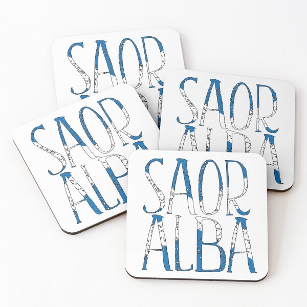 Item preview, SAOR ALBA, Scottish Independence Saltire Flag Text Slogan designed and sold by MacPean.