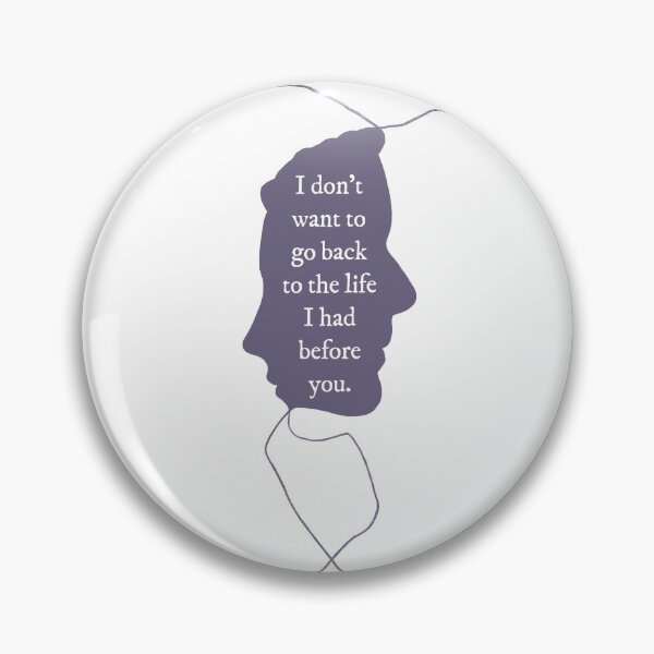 Item preview, I Don't Want To Go Back To The Life I Had Before You - Ammonite Silhouette in Purple designed and sold by magicae.