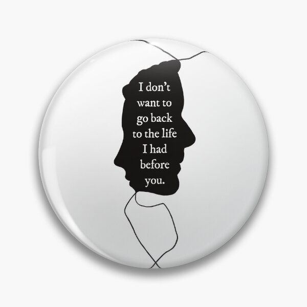 Item preview, I Don't Want To Go Back To The Life I Had Before You - Ammonite Silhouette in Black designed and sold by magicae.