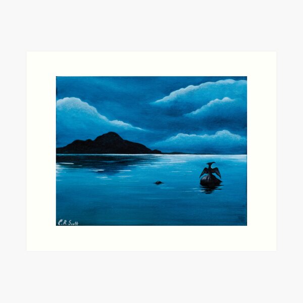 Item preview, Cormorant Suns Himself At Holy Isle designed and sold by Catherine Scott.