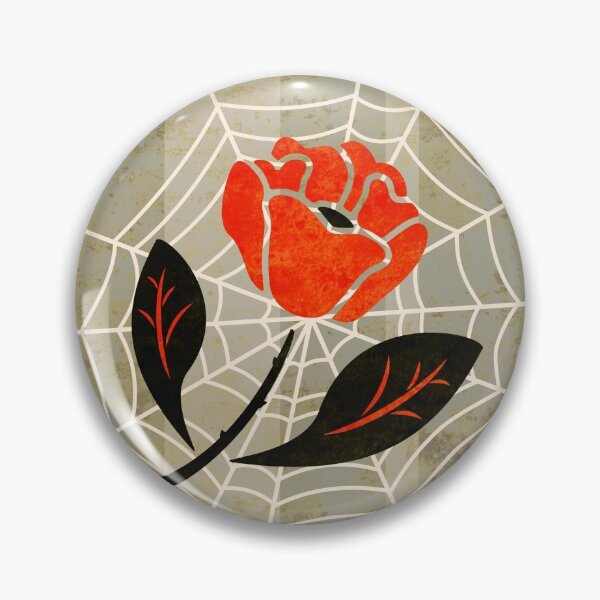 Item preview, Red flower in a cobweb. designed and sold by floraaplus.