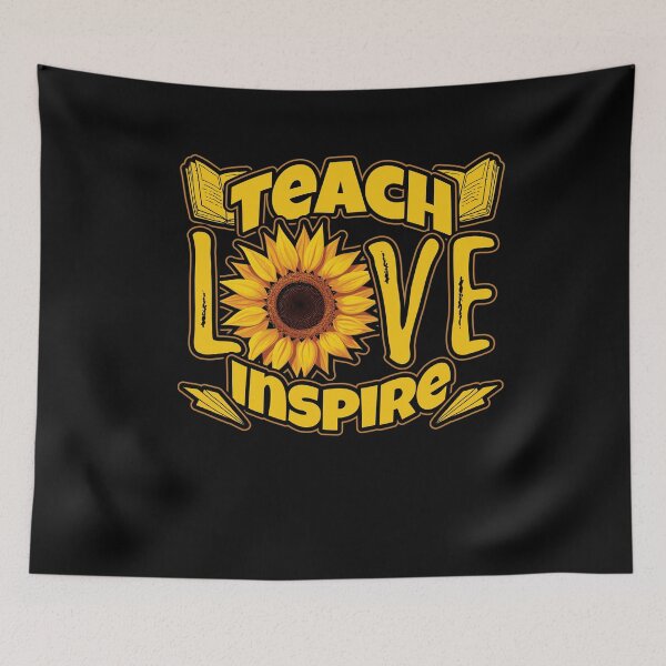 Item preview, Teach Love Inspire Cute Sunflower Teacher designed and sold by Hananiah Merch.