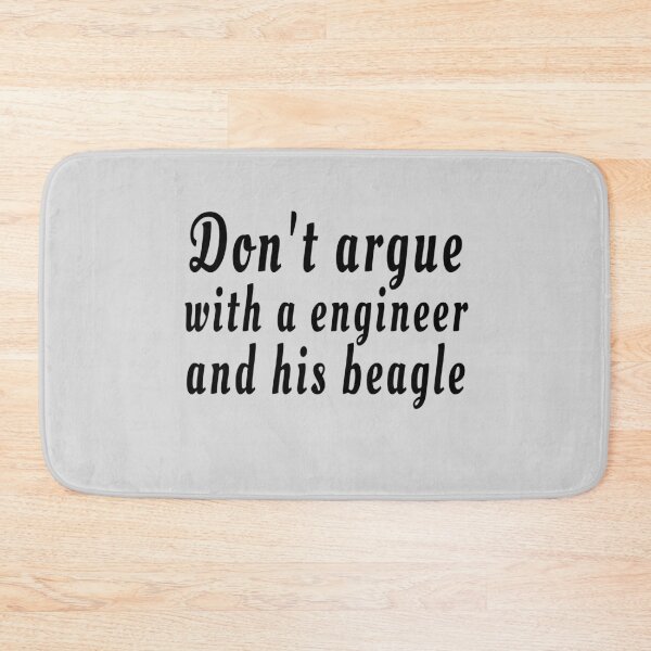 Item preview, Don't argue with a engineer and his beagle grey designed and sold by clewzo.