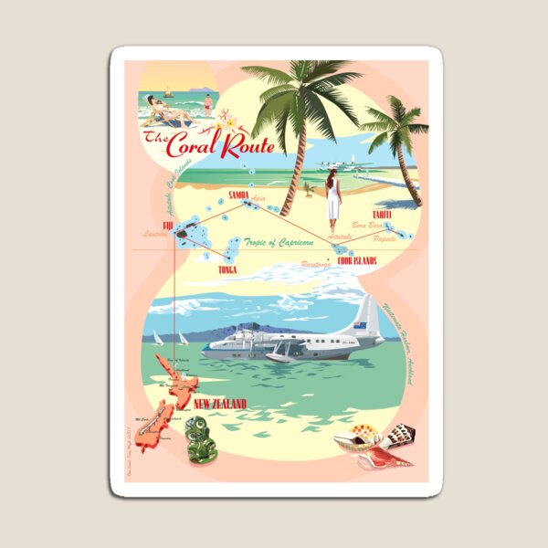 TEAL - The Coral Route Magnet