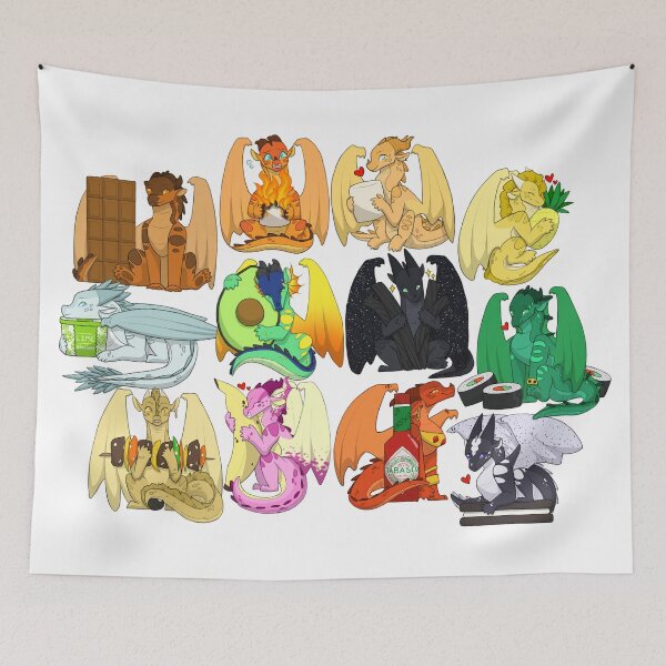Item preview, Wings of Fire Chibis with FOOOOD designed and sold by BlessedBlossom.