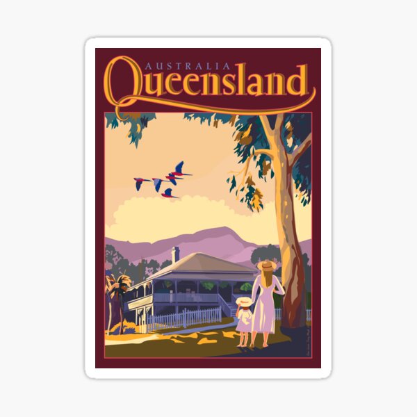 Item preview, Art Deco Queensland with Queenslander House designed and sold by contourcreative.