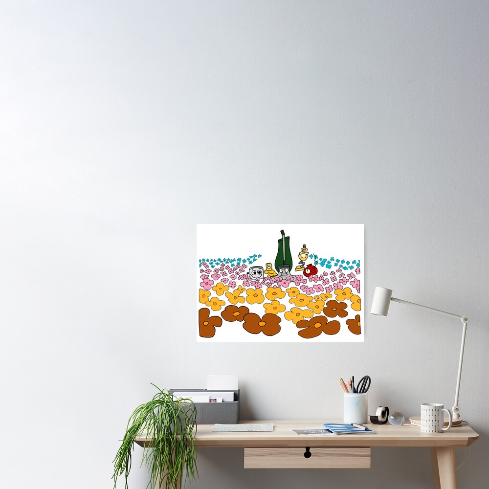 "The Brave Little Toaster Flower Field" Poster for Sale by