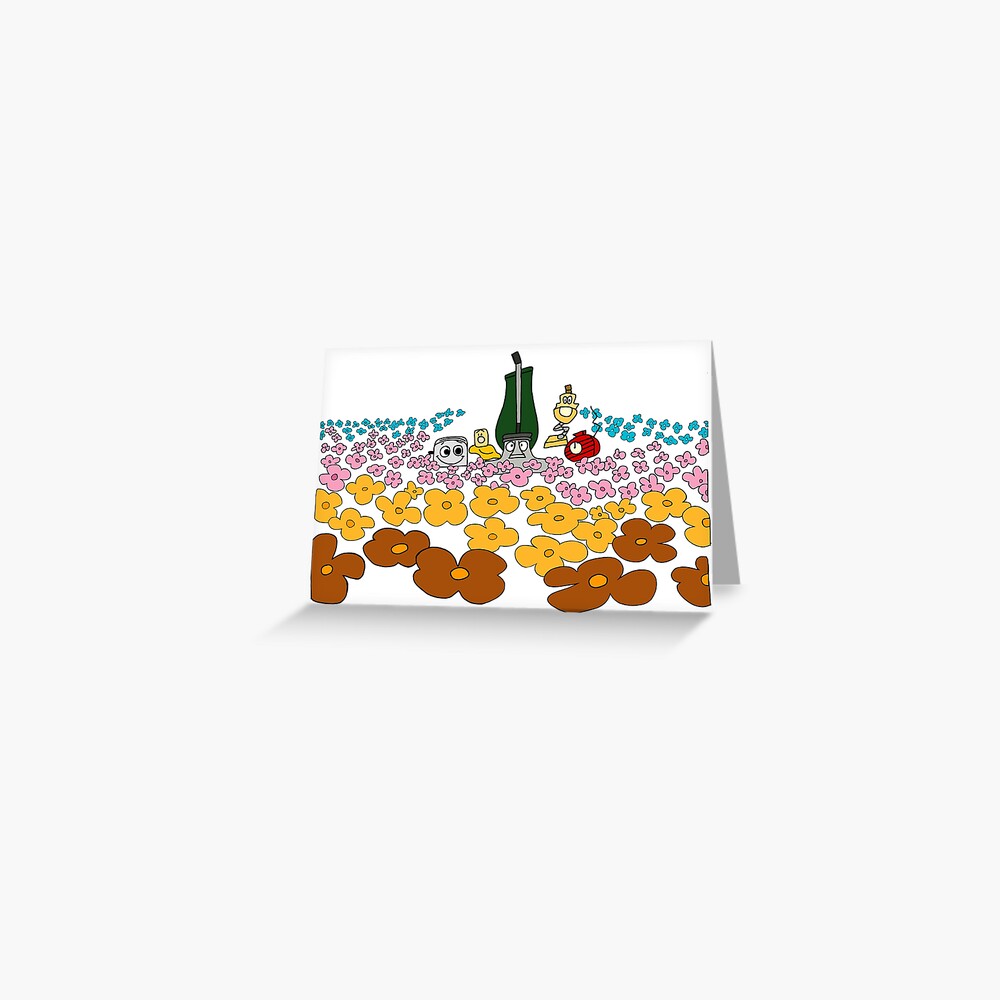 "The Brave Little Toaster Flower Field" Greeting Card by RyallDesign