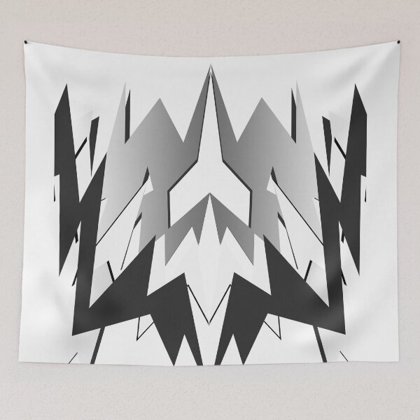Item preview, Abstract Angular (White/Black/Gray) designed and sold by hyproinc.