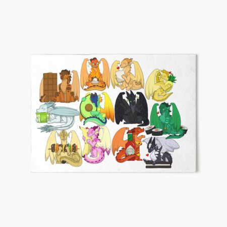 Item preview, Wings of Fire Chibis with FOOOOD designed and sold by BlessedBlossom.