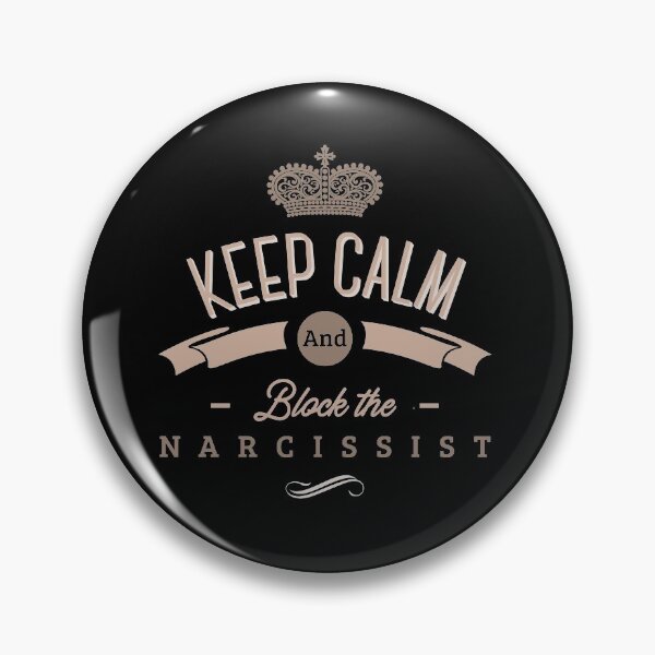 Item preview, Keep Calm And Block The Narcissist - Funny Narcissist Gift designed and sold by WZ Designs.
