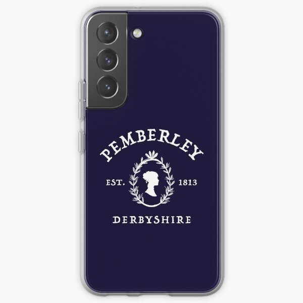 Pemberley - Pride And Prejudice Jane Austen - Classic English Vintage Book Cover Style - Bookworm Book Nerd Gift Samsung Galaxy Soft Case