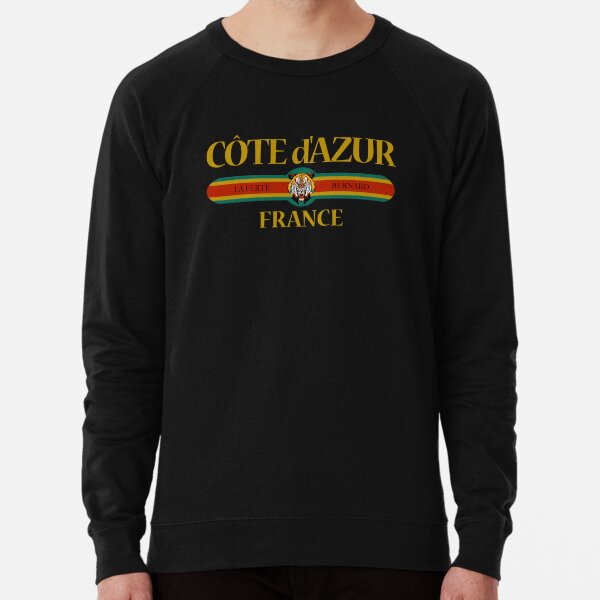 French Riviera - Côte d'Azur France - Fashion Tiger Face - French Riviera - Côte d'Azur Lightweight Sweatshirt