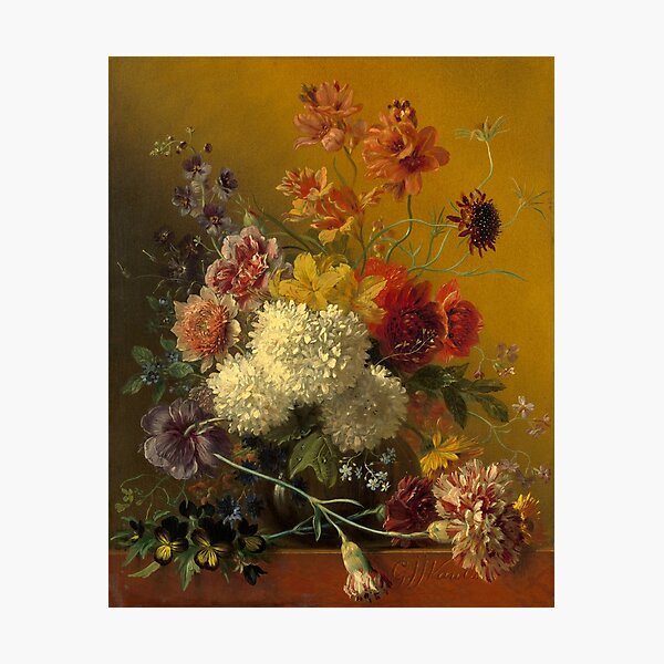 Aperçu de l'œuvre George Jacobus Johannes van Os "Nature morte aux fleurs" créée et vendue par Alexandra Dahl.