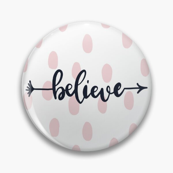 Item preview, Modern and Minimal Pink Dots Pattern Believe Typography designed and sold by TamGustam.